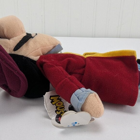 Vintage Disney Mouseketoys Captain Hook Bean Bag Plush 8" Stuffed Animal Tags - Picture 4 of 12